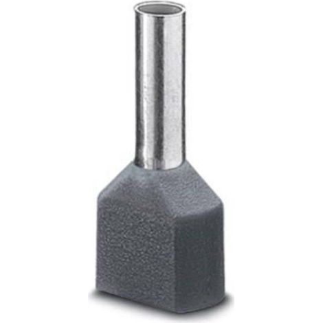 Phoenix Contact 3201000 Capocorda doppio 4 mm² Parzialmente isolato Grigio 100 pz. (1/2)