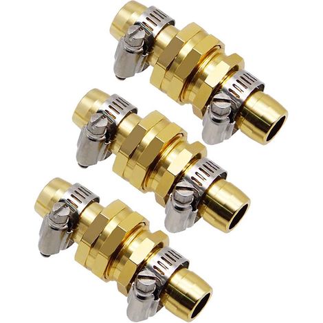 Raccord Pour Tuyau D Arrosage - 5/8 Pouces - En Alliage D Aluminium - Pour Réparation Extrémité Tuyau - Lot De 3 (1/5)