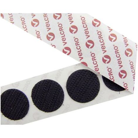 VELCRO® E28801533011425 Pastilles rondes auto-agrippantes à coller partie crochets (Ø) 15 mm noir 1300 pc(s) (1/2)