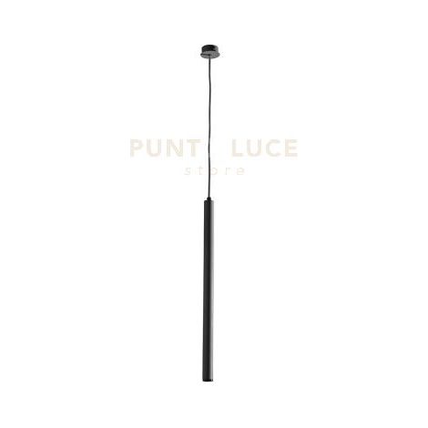 SOSPENSIONE TUBE H.60CM D.3CM NERO LED 3000K 365LM 5W
