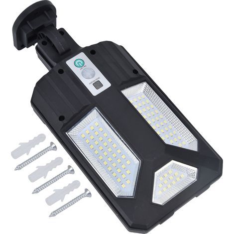 Applique murale solaire IP65 étanche 87LED 2400MAH batterie 3000LM capteur de mouvement lampe pour chemin jardin (1/5)