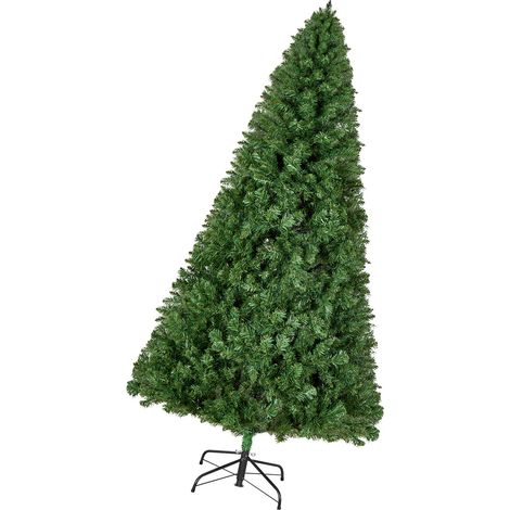 Mophorn Árbol de Navidad Artificial, Decoración para Interiores con 1346 Ramas de PVC Resistente al Fuego y Base de Metal, Perfecto para Hogar, Dormitorio, Parques y Oficinas, Verde, 1370 x 2200 mm