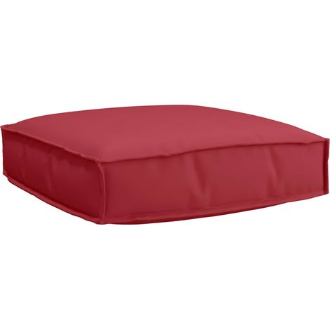 Kissen Weinrot 60 x 60 x 12 cm Oxford-Stoff