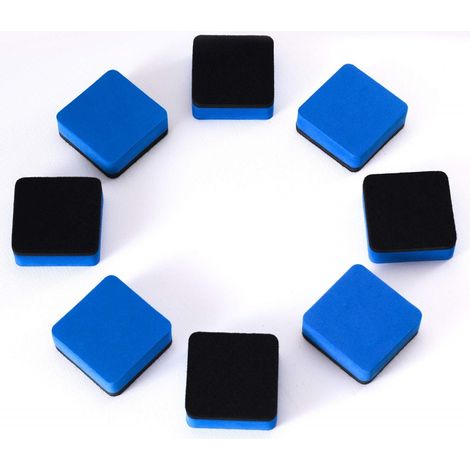 Lot de 30 effaceurs magnétiques pour tableau blanc, marqueurs effaçables à sec, fournitures scolaires et de bureau (1/5)