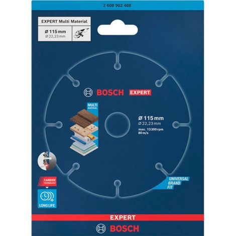 Bosch EXPERT Multi Material Carbide-Trennscheibe 115 x 22,23 mm - 2608902488 (1/5)