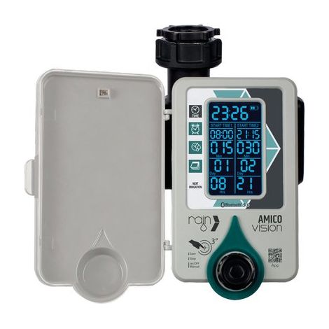 CENTRALINA IRRIGAZIONE AMICO +1 VISION RAIN  INNESTO RAPIDO 3/4F VOLT 3,7 MAH 2000