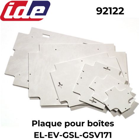 Plaque de montage polyester pour boîtier LIGHT - Type de plaque - Plaque pour boîtes EL-EV-GSL-GSV171