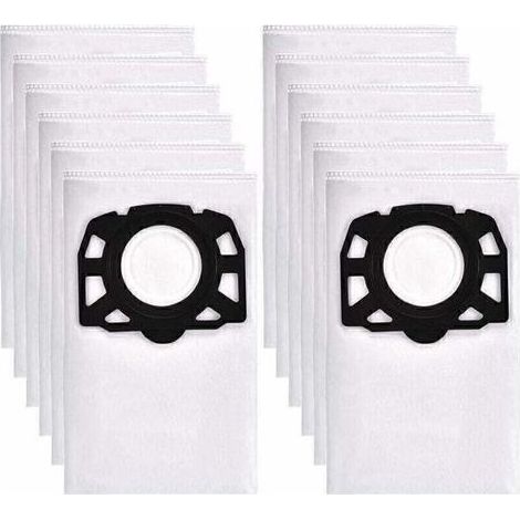 pair 12 sacs aspirateur pour Karcher WD4 WD5 WD6, convient pour Karcher MV4, MV5, MV6 Aspirateur eau et poussière (1/4)