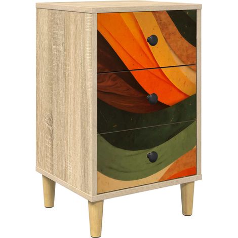Nachttisch BONN Sonoma-Eiche 36 x 33 x 60 cm Holzwerkstoff vidaXL (1/5)