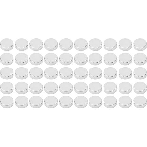 50 Aimants Néodyme Ronds 15x2mm, Forte Puissance, Lot de Disques pour Réfrigérateur, Bricolage, Fixation (1/5)