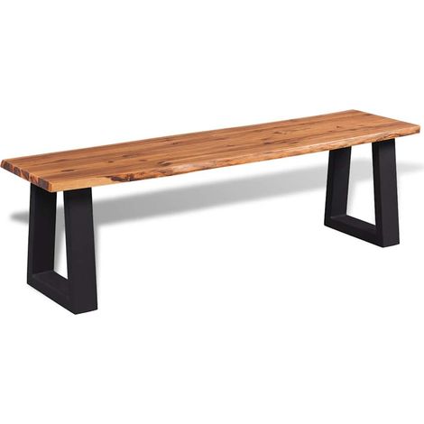 Banc - Banc de salon Banc de table en bois d'acacia massif 160 cm BV117224 - BonneVie