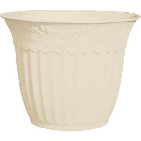 VASO CIOTOLA PLASTICA DECORAZIONI RILIEVO BALCONE TERRAZZA SAHARA D. 9CM (50453)