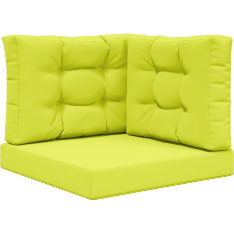 Maison Exclusive - Sofakissen für draußen 3 pcs Grün Polyester