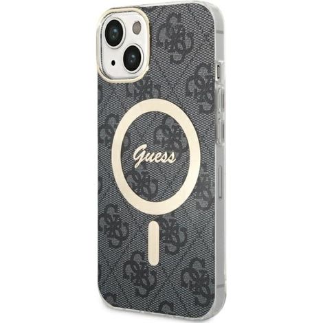 Guess GUHMP14SH4STK iPhone 14 / 15 / 136.1" custodia rigida nera/nera 4G MagSafe (1/5)