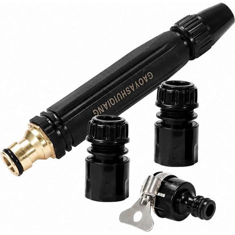 Pistolet eau haute pression 5-en-1 – 3000 PSI – Pour lavage auto, jardin – Robuste, mousseur (1/5)