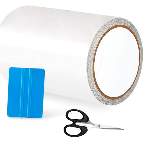 Kit Reparation Piscine, Rustine Piscine en TPU Auto-Adhésifs, 10x150cm Reparation Liner Piscine, Ruban Réparation d'étanchéité pour Piscine, Spa Gonflable, Matelas Gonflable (1/5)