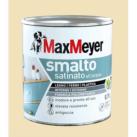 Couleur de l'émail à l'eau brillante Blanc crème 0,75Lt