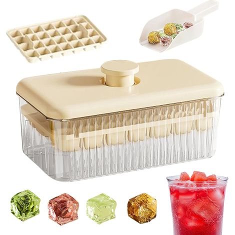 Bac glaçons couvercle – machine couverte démoulage facile jus vin accessoires cuisine