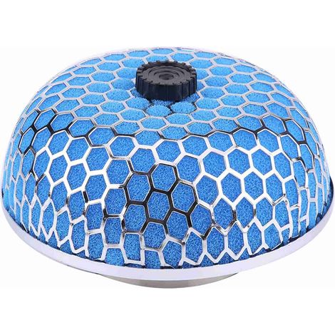 Ortviai Filtre à air haute performance pour admission moteur – Mousseline microcoton lavable, diamètre 76 mm, couleur bleue (1/5)