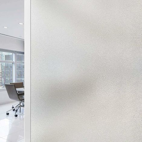 Snow Window Film Electrostatic Blackout Film Anti UV Anti Glare for Office Home Bathroom (White, 40x200cm)