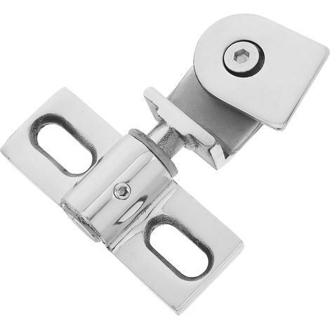Charnière Pivotante Pince Verre Argenté en inox (1/5)
