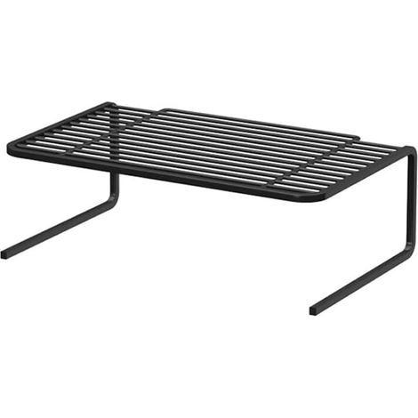 Support de stockage de routeur à 2 couches, support de stockage de décodeur, boîte de stockage WiFi multicouche, aucune installation requise, noir (1/2)