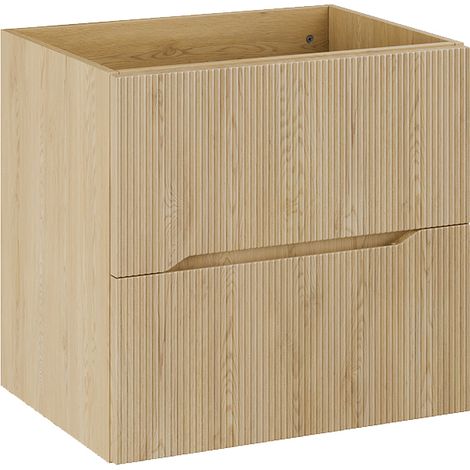 Waschtischunterschrank 60.2cm Isaline mit 2 Schubladen, Helle Eiche