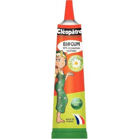 Colle végétale (tube) - CLÉOPÂTRE - Biogum 30 g - Transparent - Sans solvant - Embout fin (1/2)