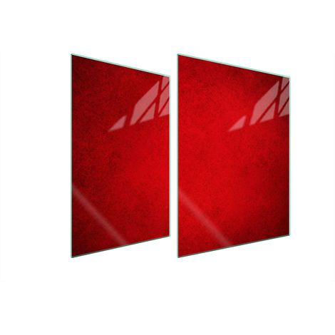 PLACA PROTECTORA DE VIDRIO PARA ESTUFA 70x52 ROJO (1/5)