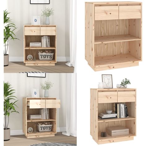 Armoire console 60x34x75 cm Bois de pin solide - Buffet - Meuble De Rangement - Armoire Console - Bois De Pin - Mobilier - Home & Living