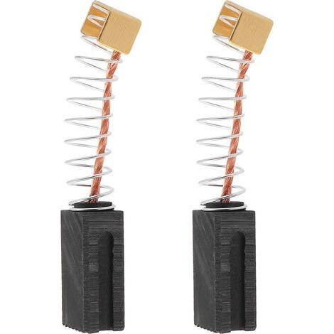 Lot de 2 - Balai de charbon - Moteur électrique - Remplacement pièce usée - Pour taille-haie - Noir - 16x8x6 cm (1/5)