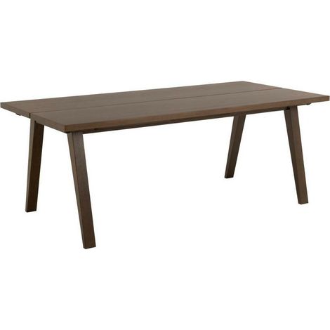 Mesa Norsica 956 , 75x95x200cm, Alargamiento, Madera, Chapa de madera natural, Madera, Aglomerado laminado