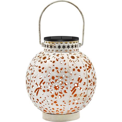Ce support mural extérieur pour lampe solaire convient à la décoration de jardin, cour, bureau, pelouse et boule libellule blanche-AquaForge