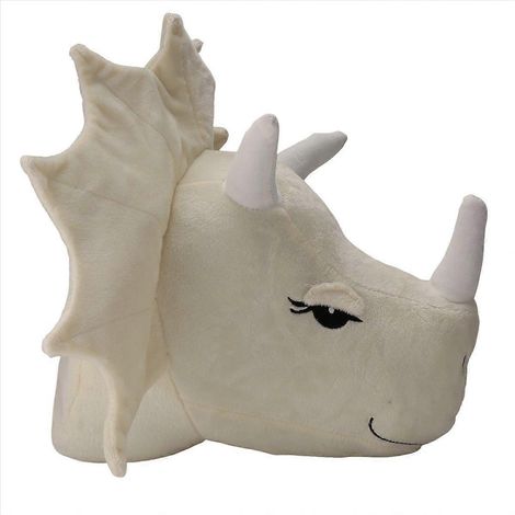 Lot de 2 têtes de dinosaures décoratives 3D pour chambre, salon ou chambre d'enfant (1/5)