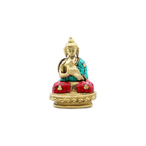 Figure de Bouddha en Laiton - Bénédiction - 7,5 cm- Vendu par 1 (1/4)