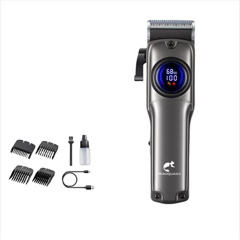 Filiyano-Tondeuse professionnelle pour animaux avec écran intelligent - Noire, longueur de coupe réglable, convient aux chiens et aux chats (1/4)