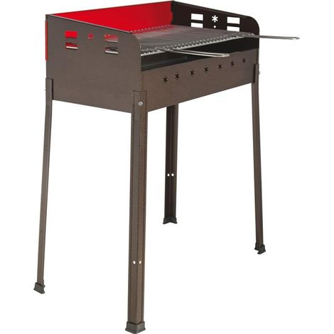 Barbecue A Carbone Picnic Family Griglia Rettangolare 48x35xh81 Cm -504b (1/2)