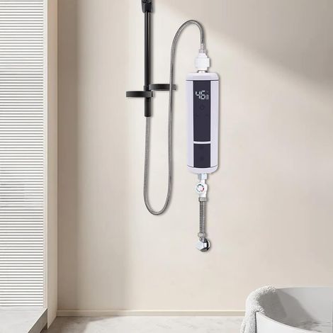 Mini chauffe-eau électronique instantané avec affichage de la température LED 220 V 3500 W (1/5)