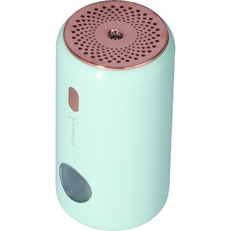 Mini humidificateur de voiture USB silencieux à brumisation large, idéal pour la maison, le bureau et la chambre (vert). (1/5)