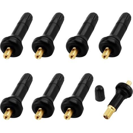 8 Pièces Capteur de Pression, Valve Pneu Voiture, Capteur Pression Pneu TPMS, Caoutchouc et Métal Tige de Valve Anti-Explosion, Accessoires Replacement pour Surveillance de Pression de (1/5)