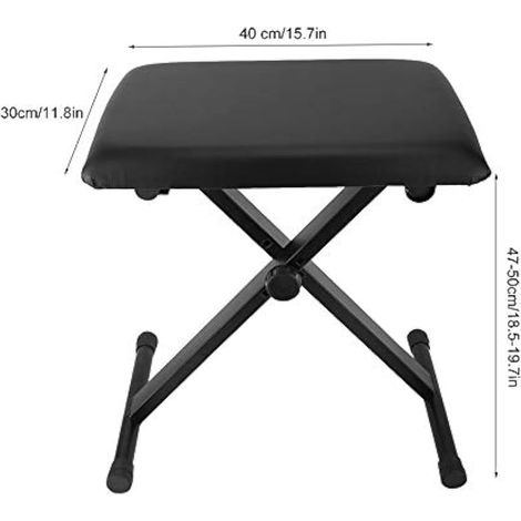 Tabouret de Repos de Jambe Pliable, Hauteur Réglable 47 cm 50 cm 52 cm avec Coussin Épais, Support de Repose-Jambe pour Tatouage, Manucure, Pédicure (1/3)