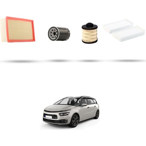 Kit tagliando 4 filtri compatibile con Citroen C4 Space Tourer 2.0 BlueHDI 110kw dal 2018 (1/5)