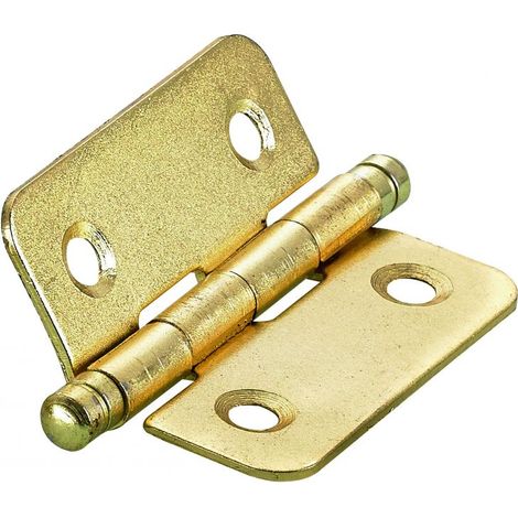 Hettich Zierscharnier Stahl, vermessingt, 40 x 35 mm, 1 Stück Klappscharnier
