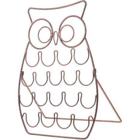 Creamer Holder Coffee Pods Container Coffee Cup Rack Storage Coffee Creamer Holder Coffee Pods Organizer Iron Storage Rack Swivel Stand Owl (1/5)