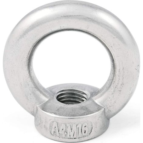 2er Pack - Ringmutter M8 Edelstahl AISI 316 (V4A) (1/2)