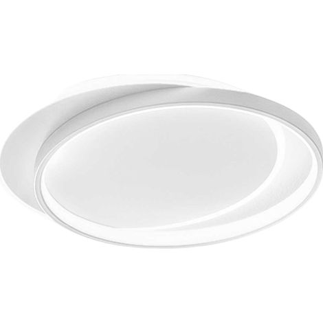 Plafonnier Led Christine P/S, 65W 5368Lm 3000K, Cadre En Aluminium Satiné Blanc Et Diffuseur En Méthacrylate Opale - Gea Luce (1/3)