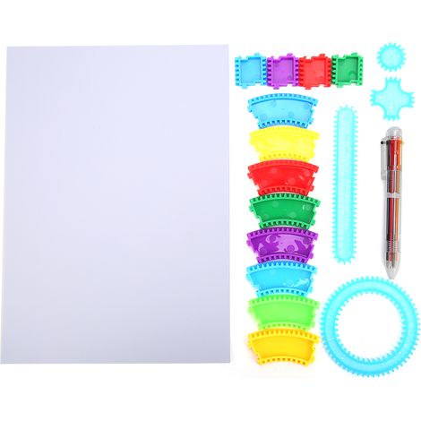 Règle de dessin en spirale pour enfants - Kit de peinture artistique et fournitures de bureau