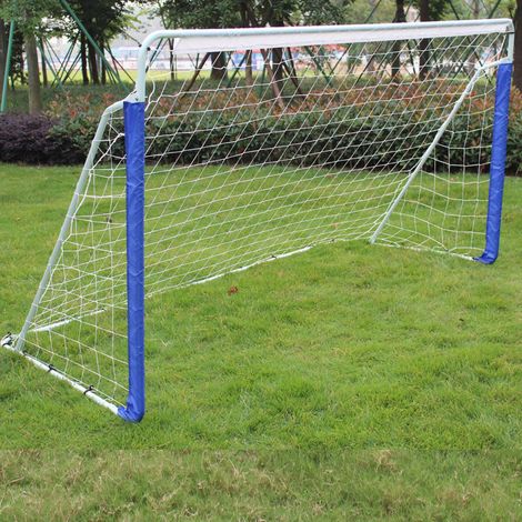Portería de fútbol 243,84 x 152,4 x 91,44 cm con red y bolsa de transporte OKMYHOME (1/5)