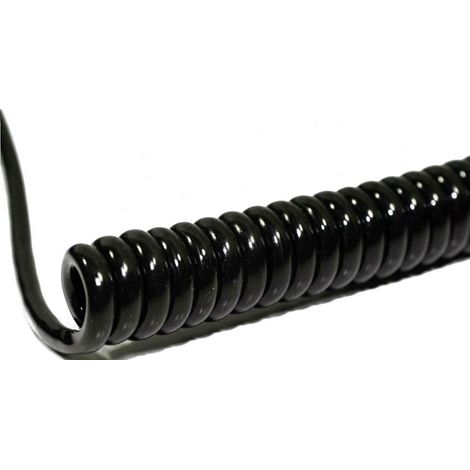 BKL Electronic 1506216 Câble spiralé Li12Y11Y 800 mm / 3200 mm 6 x 0.50 mm² noir 1 pc(s) R645532