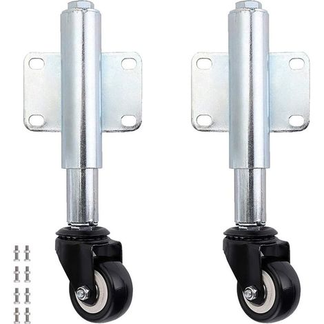 Roue de portail roulant 6cm – Roulette à suspension pour portail extensible – Capacité de charge 50kg – Compatible avec grilles en bois (1/5)